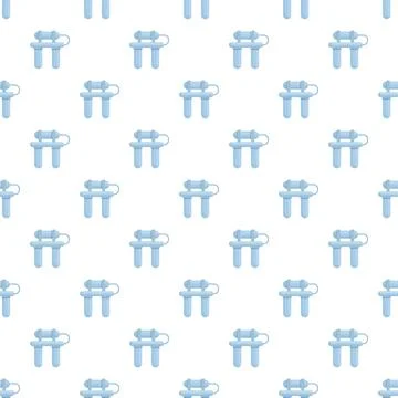 Water filter blue system seamless pattern Stock Illustration