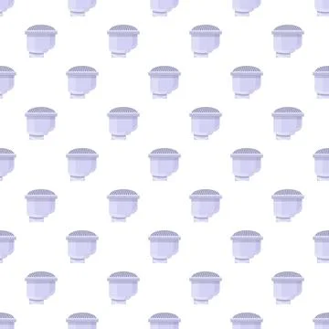 Water filter cartridges creating a seamless pattern design Stock Illustration