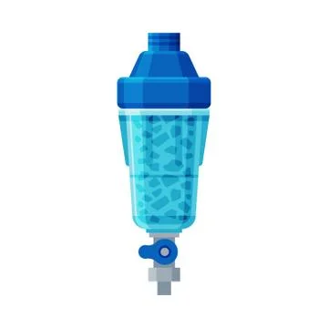 Water Filter, Clean Water Component, Special Technology for Liquid Purification Stock Illustration