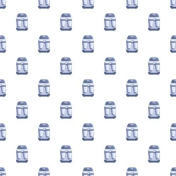 Water filter dispensers repeating pattern for clean aqua Stock Illustration