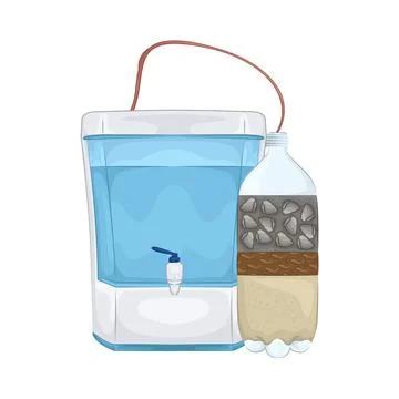 Water Filter Illustration Stock Illustration