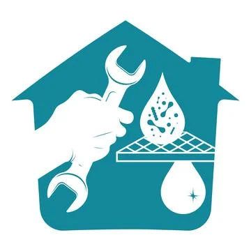Water filter installation and maintenance Stock Illustration