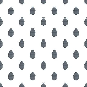 Water filter or pump housing seamless pattern Illustrazione stock
