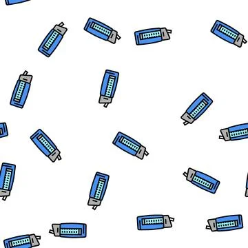 Water filter portable vector seamless pattern Stock Illustration