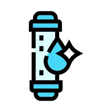 Water filter purifying liquid for clean drinking Stock Illustration