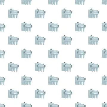 Water filter system clean purification seamless pattern Stock Illustration