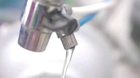 Water filter system or osmosis, water-purification Stock Footage