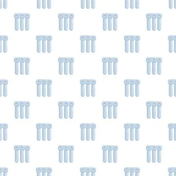 Water filter system pattern on white background for purification Illustrazione stock