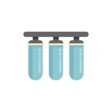 Water filter system providing clean and drinkable water Stock Illustration