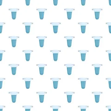 Water filter system purification flat seamless pattern Stock Illustration