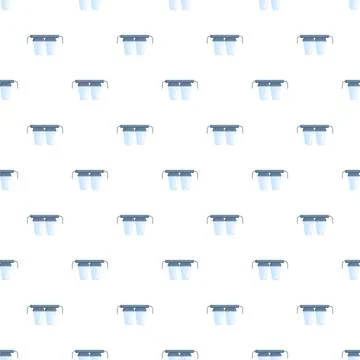 Water filter system purification pattern on white background Stock Illustration