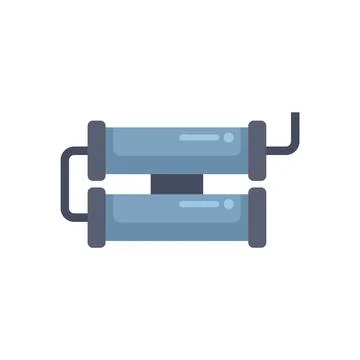 Water filter system purifying drinking water with two stages of filtration Stock Illustration