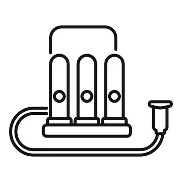 Water filter system purifying tap water with cartridge for home usage Stock Illustration