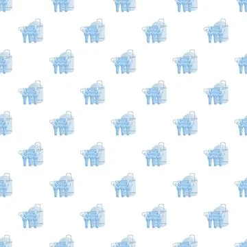 Water filter system seamless pattern for purification Stock Illustration