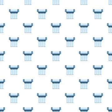 Water filter system seamless repeating pattern background Stock Illustration