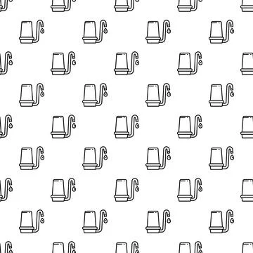 Water filter tap purification drop seamless pattern Stock Illustration