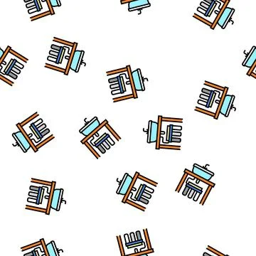 Water filter under sink vector seamless pattern Stock Illustration