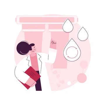 Water filtering system abstract concept vector illustration. Stock Illustration