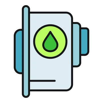 Water filtration pump system treating pool liquid Stock Illustration