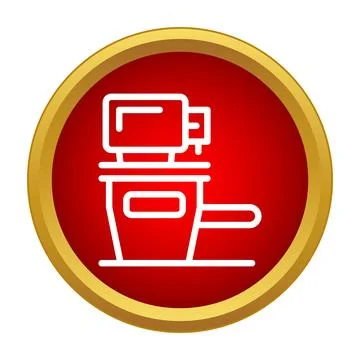Water filtration system icon representing clean pure supply Stock Illustration