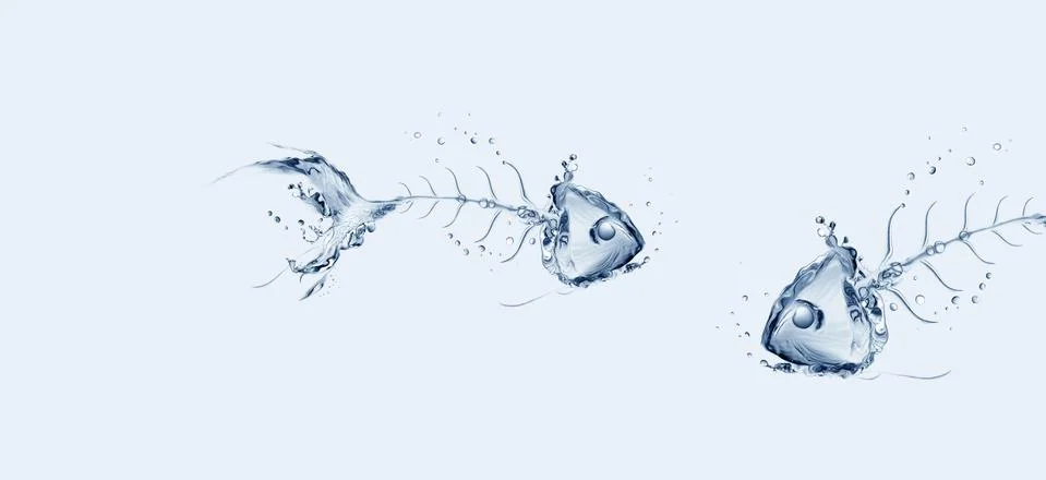 Water Fishbones Stock Illustration