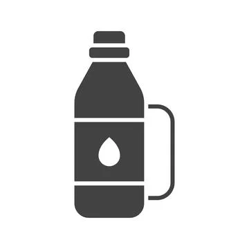 Water Flask icon vector image. Stock Illustration