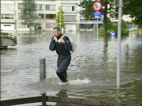 Water flood Stock Footage