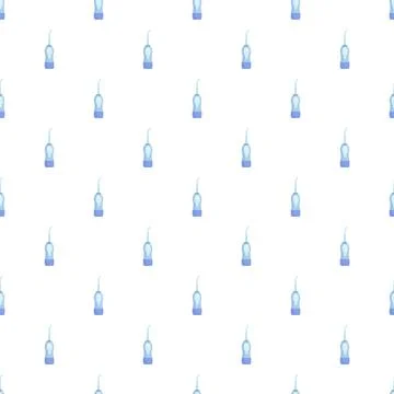 Water flosser devices repeating pattern for dental hygiene Stock Illustration