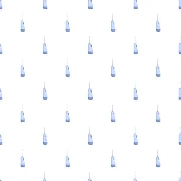 Water flosser devices repeating in seamless pattern 스톡 일러스트