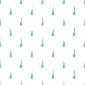 Water flosser irrigator device repeating pattern background Stock Illustration