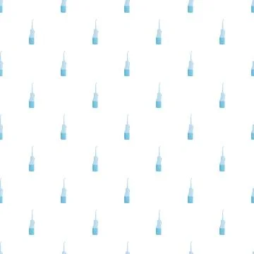 Water flosser pattern for dental care and oral hygiene Stock Illustration