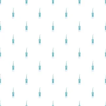 Water flosser pattern presenting dental hygiene devices Stockillustratie