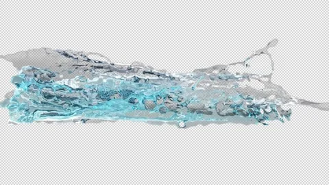 Water Flow Alpha Channel Stock Footage 157275116