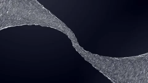 Water flow on black background. Space for inscriptions. Stock Footage 85433124