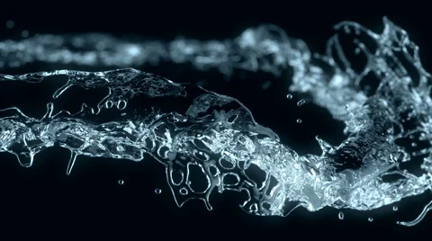 Water flow on black 库存影片 40339790