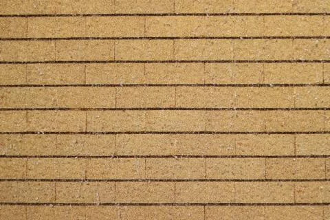WATER FLOW ON BRICK WALL Stock Photos