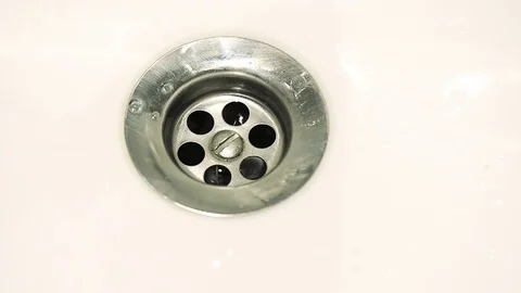 Water flow drain. Stock Footage 74665564