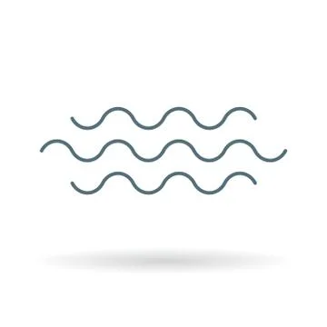 Water flow icon Stock Illustration