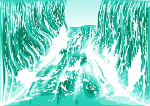 Water flow Stock Illustration