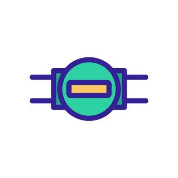 Water flow indicator icon vector. Isolated contour symbol illustration 库存插图