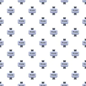 Water flow meter seamless pattern repeating equipment Stock Illustration