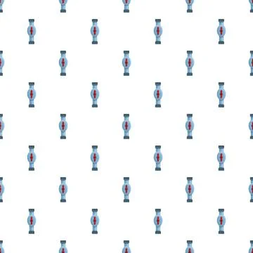 Water flow meter valve seamless pattern background Stock Illustration