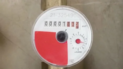 Water flow metering devices Video stock 170257927