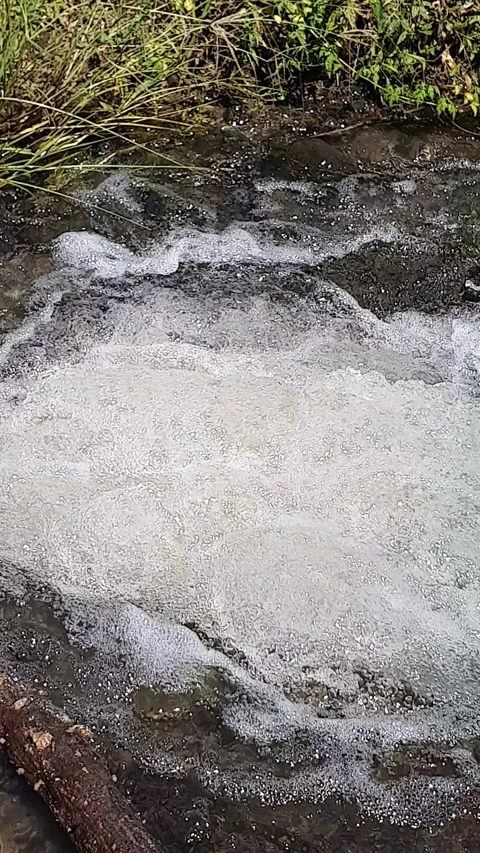 Water flow movement in irrigation Stock Footage 303143202