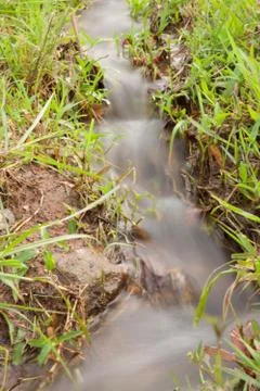 Water flow paths Stock Photos