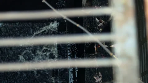 Water flow in a storm drain Stock Footage 317191552