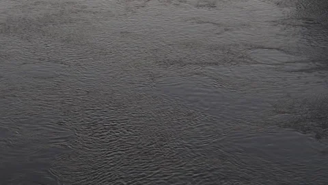 Water flow of Tiber river at sunset in Rome (Italy) 02 Stock Footage 303582808