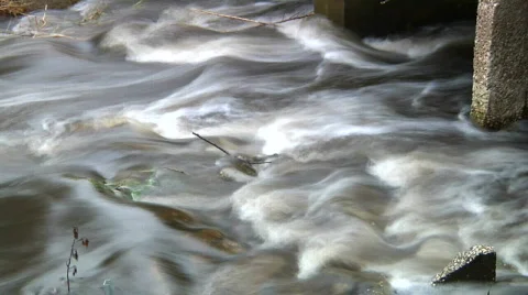 Water Flow Time Lapse Loop Stock Footage 653143