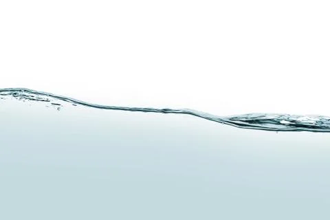 Water flow on white background Stock Photos