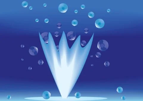 Water flower. Stock Illustration